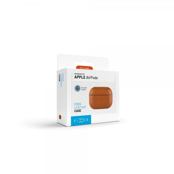 Fixed AirPods 3 Skal PodsLeather MagSafe Brun