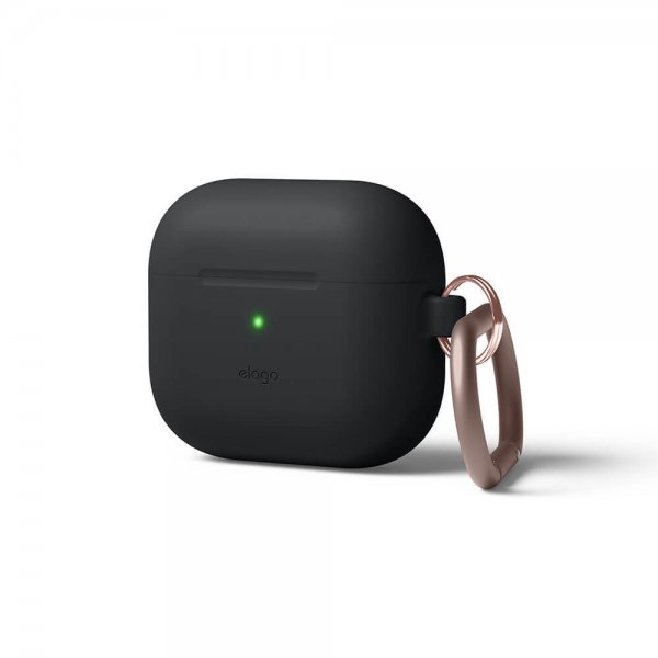 Elago AirPods 3 Skal Silicone Hang Case Svart