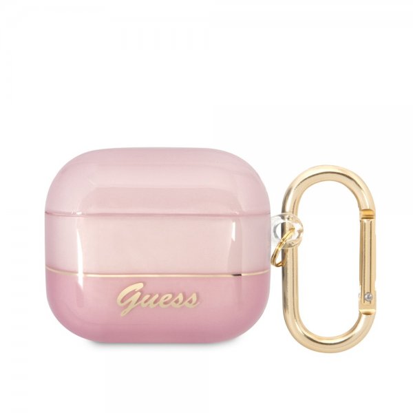 Guess AirPods 3 Skal Translucent Rosa