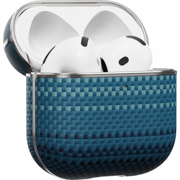 Pitaka AirPods 4 Skal Aramid Fiber Moonrise