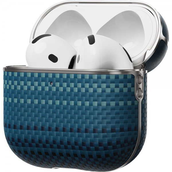 Pitaka AirPods 4 Skal Aramid Fiber Moonrise