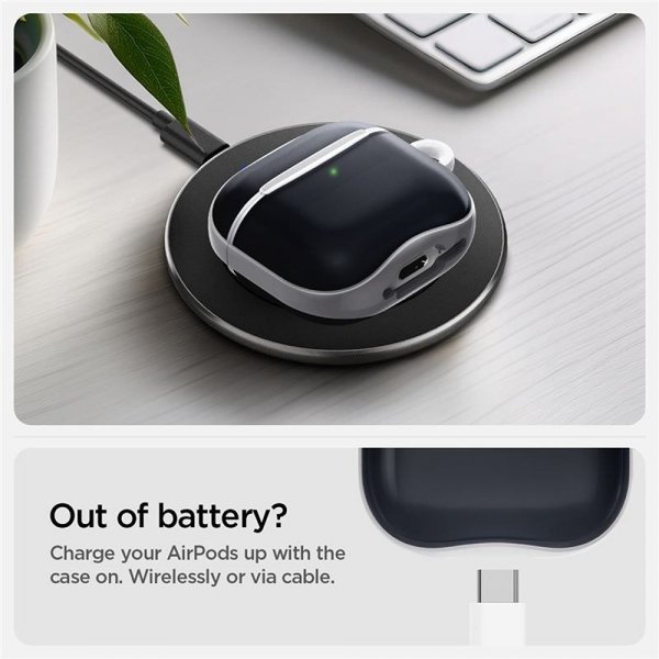 Spigen AirPods 4 Skal Classic C1 Graphite