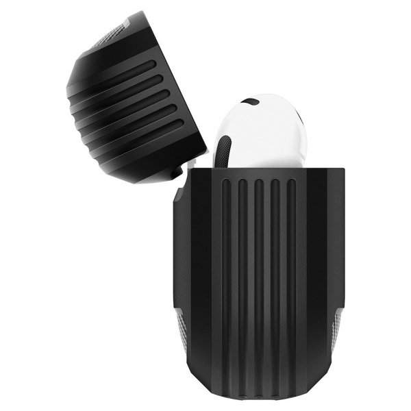 Spigen AirPods 4 Skal Rugged Armor Matte Black