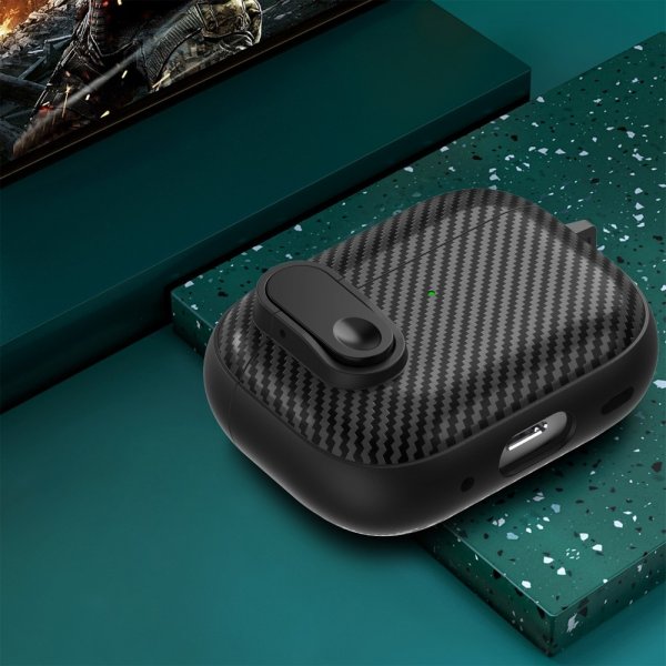 AirPods Pro 2 Skal Kolfibermönster Gul