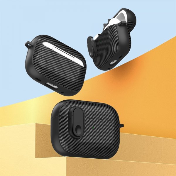 AirPods Pro 2 Skal Kolfibermönster Ljusgrön