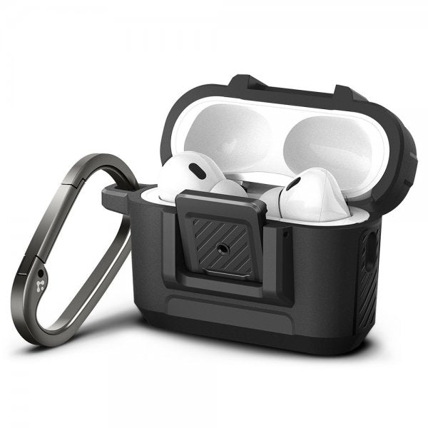 Spigen AirPods Pro 2 Skal Lock Fit Matte Black