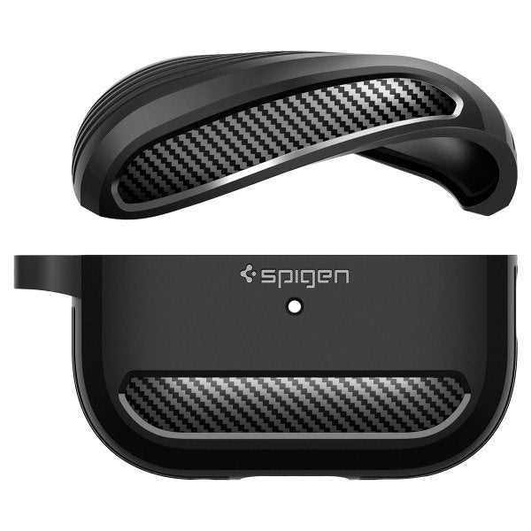 Spigen AirPods Pro 2 Skal Rugged Armor Matte Black