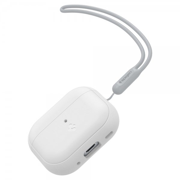 Spigen AirPods Pro 2 Skal Silicone Fit + Strap Vit