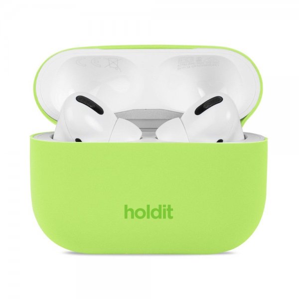 holdit AirPods Pro/AirPods Pro 2 Skal Silikon Acid Green