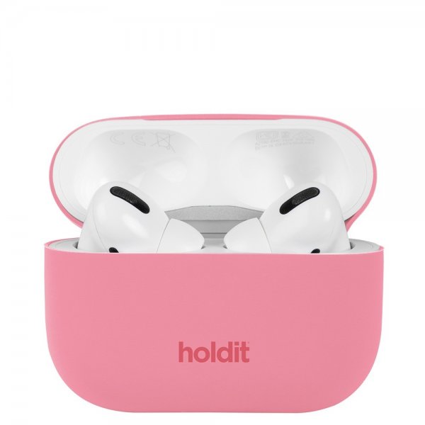 holdit AirPods Pro/AirPods Pro 2 Skal Silikon Rouge Pink