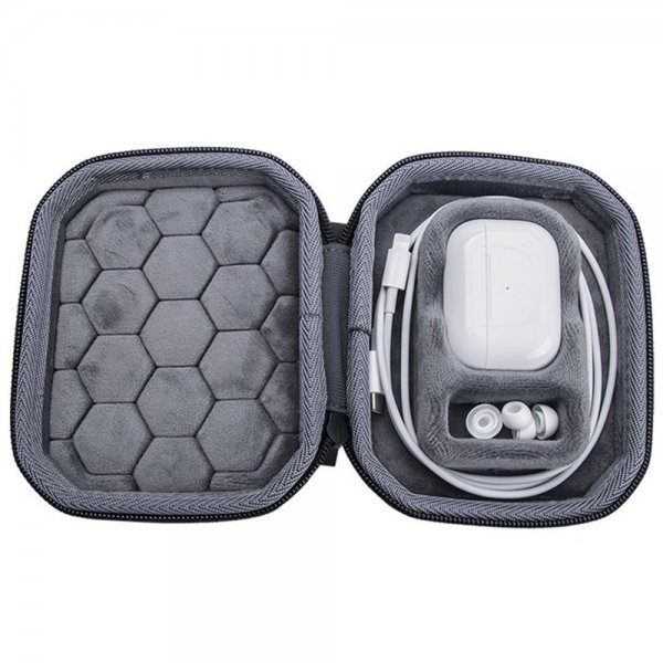AirPods Pro/AirPods Pro 2 Väska med Dragkedja Svart