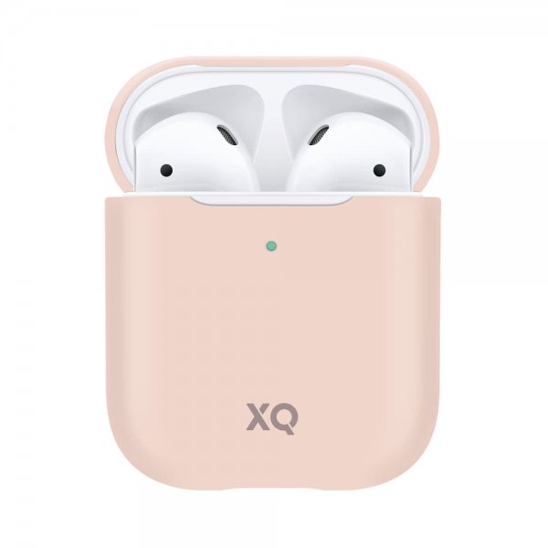 Xqisit AirPods (1/2) Skal Silicone Case Rosa