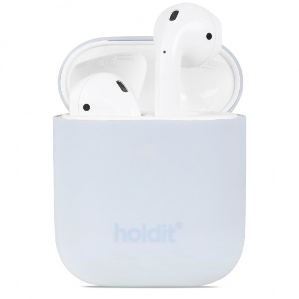 holdit AirPods (1/2) Skal Silikon Mineral Blue