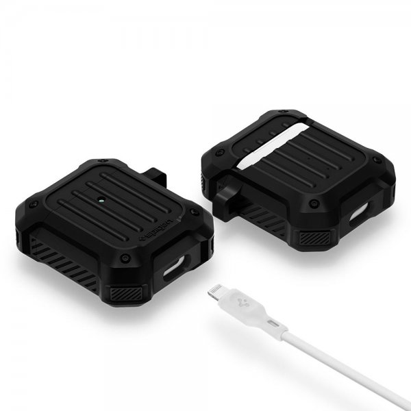 Spigen AirPods (1/2) Skal Tough Armor Svart