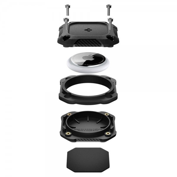Spigen AirTag Hållare Tough Armor IP 4-pack Svart