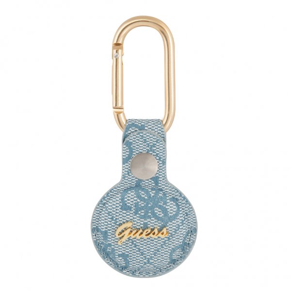 Guess AirTag Hållare Vintage Script Blå