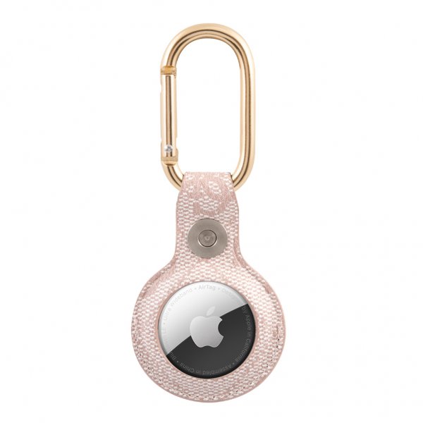 Guess AirTag Hållare Vintage Script Rosa
