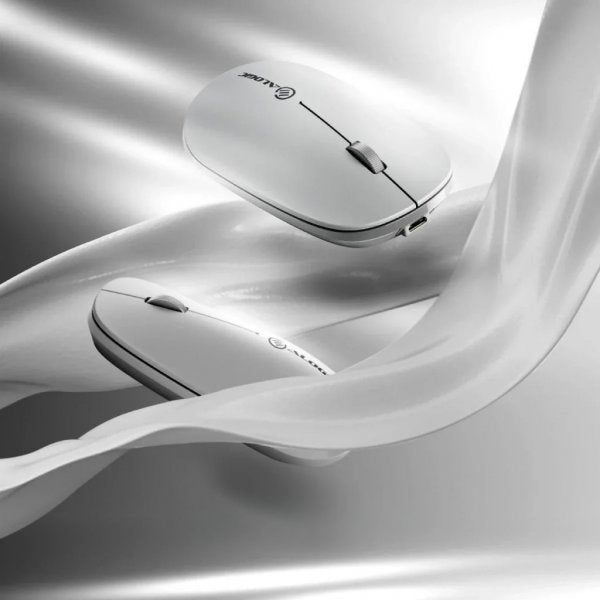 ALOGIC Trådlös Mus Echelon Bluetooth USB-C laddningsbar 4 knappar Vit