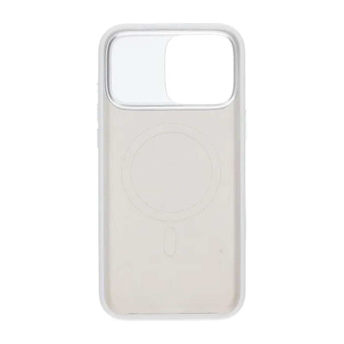 iPhone 16 Pro Max Skal Silikon Kamerasarg MagSafe Vit