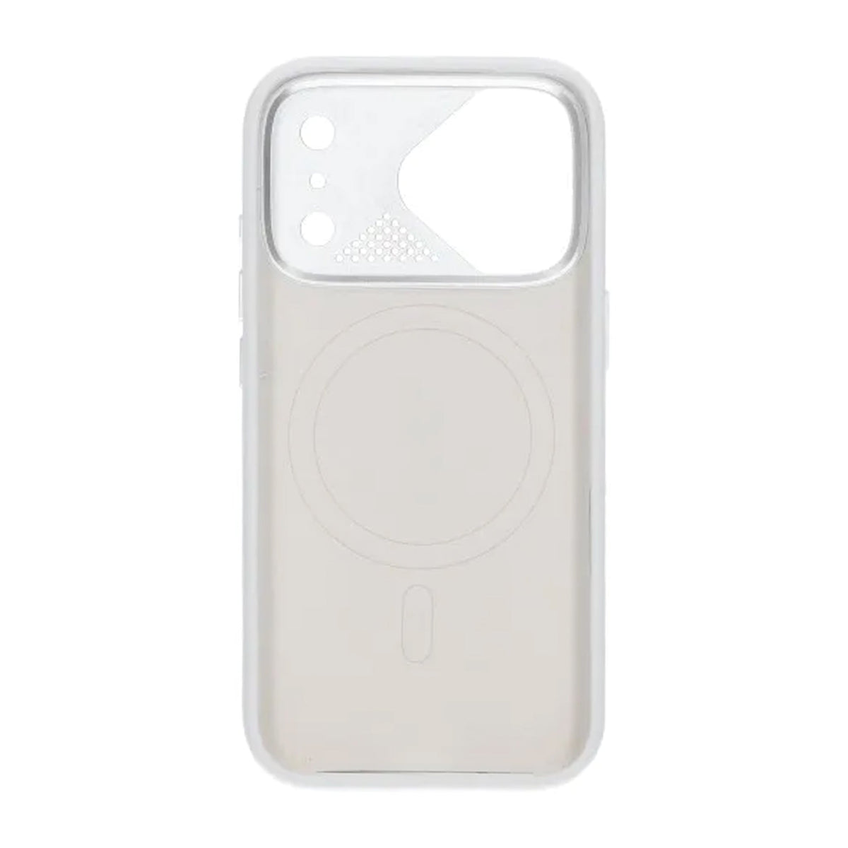 iPhone 17 Pro Max Skal Silikon Kamerasarg MagSafe Vit