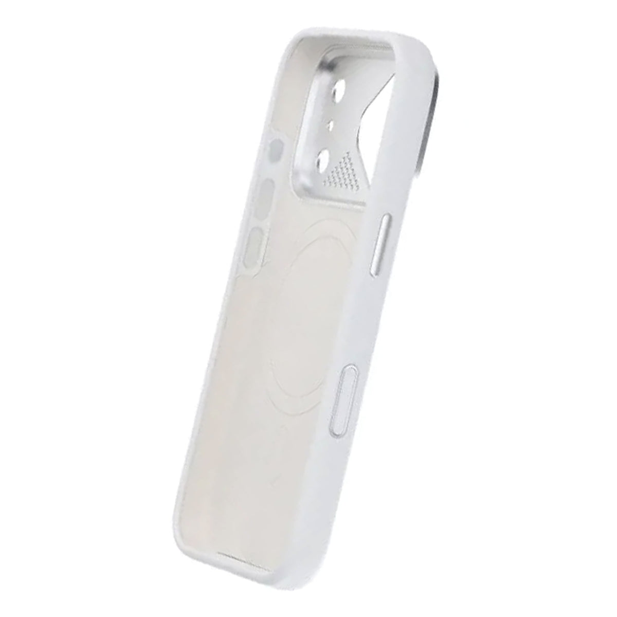 iPhone 17 Pro Max Skal Silikon Kamerasarg MagSafe Vit