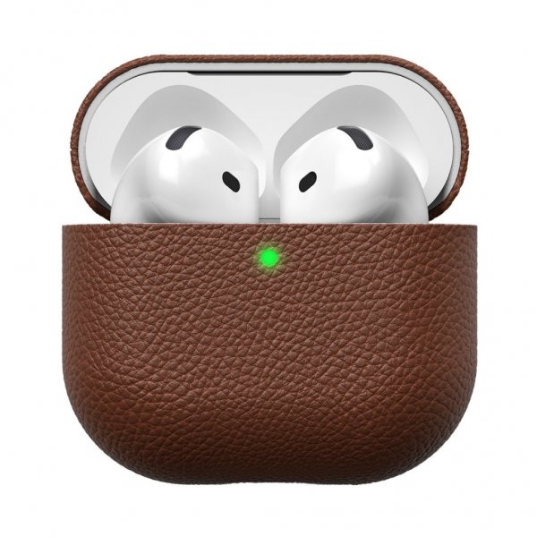 KeyBudz AirPods 4 Skal Artisan Series Natural Brown