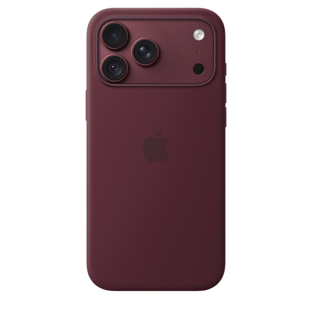 Apple Original iPhone 18 Pro Max Skal Silicone Case MagSafe Burgundy