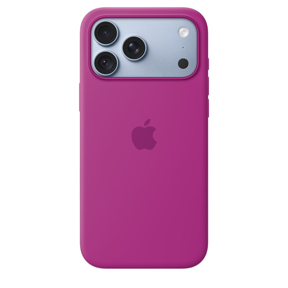 Apple Original iPhone 18 Pro Max Skal Silicone Case MagSafe Magenta