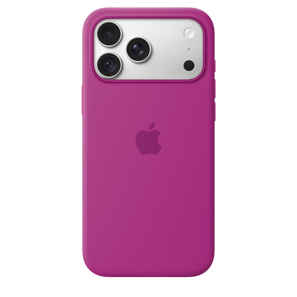 Apple Original iPhone 18 Pro Max Skal Silicone Case MagSafe Magenta