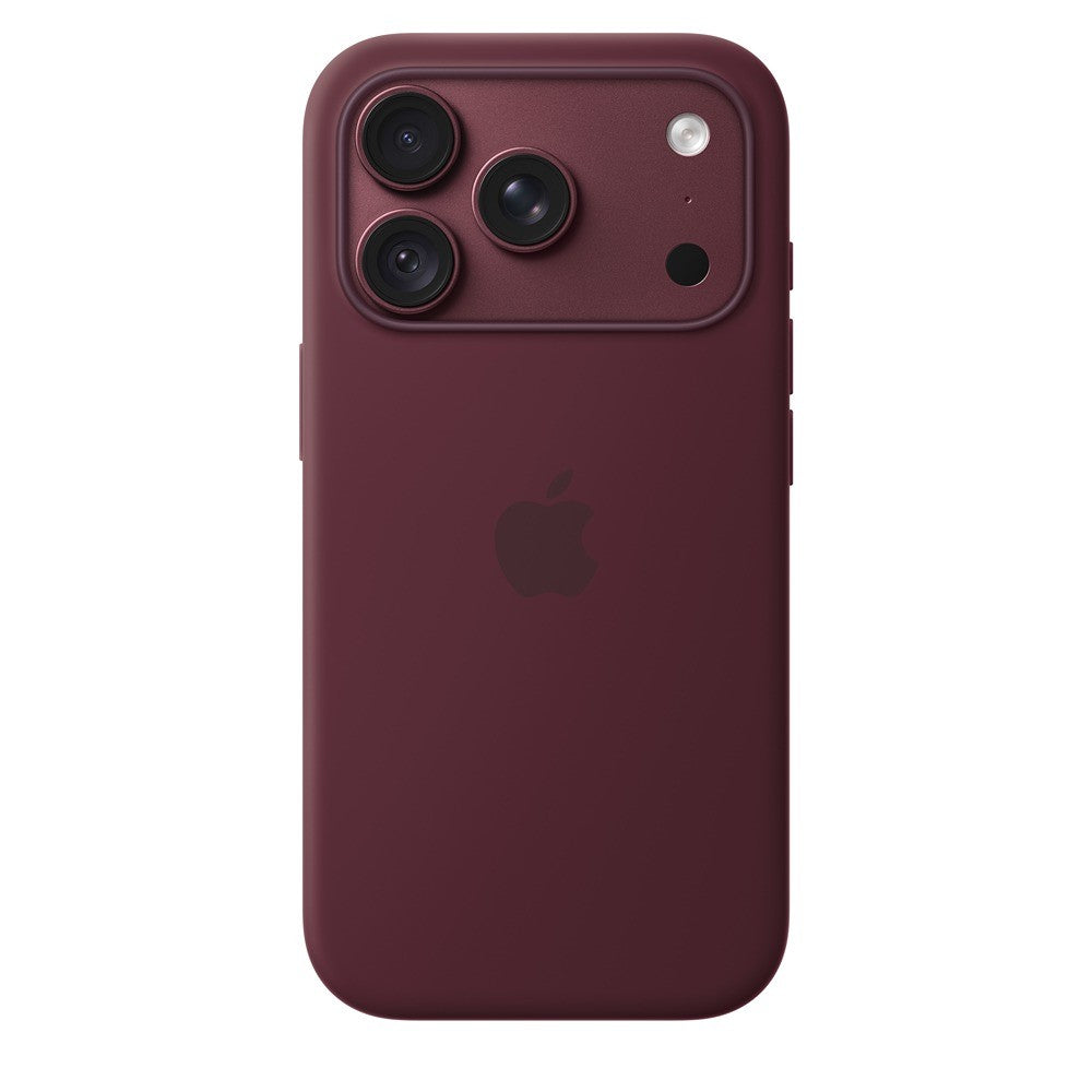 Apple Original iPhone 18 Pro Skal Silicone Case MagSafe Burgundy