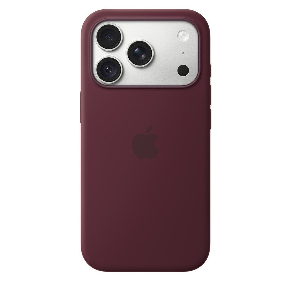 Apple Original iPhone 18 Pro Skal Silicone Case MagSafe Burgundy