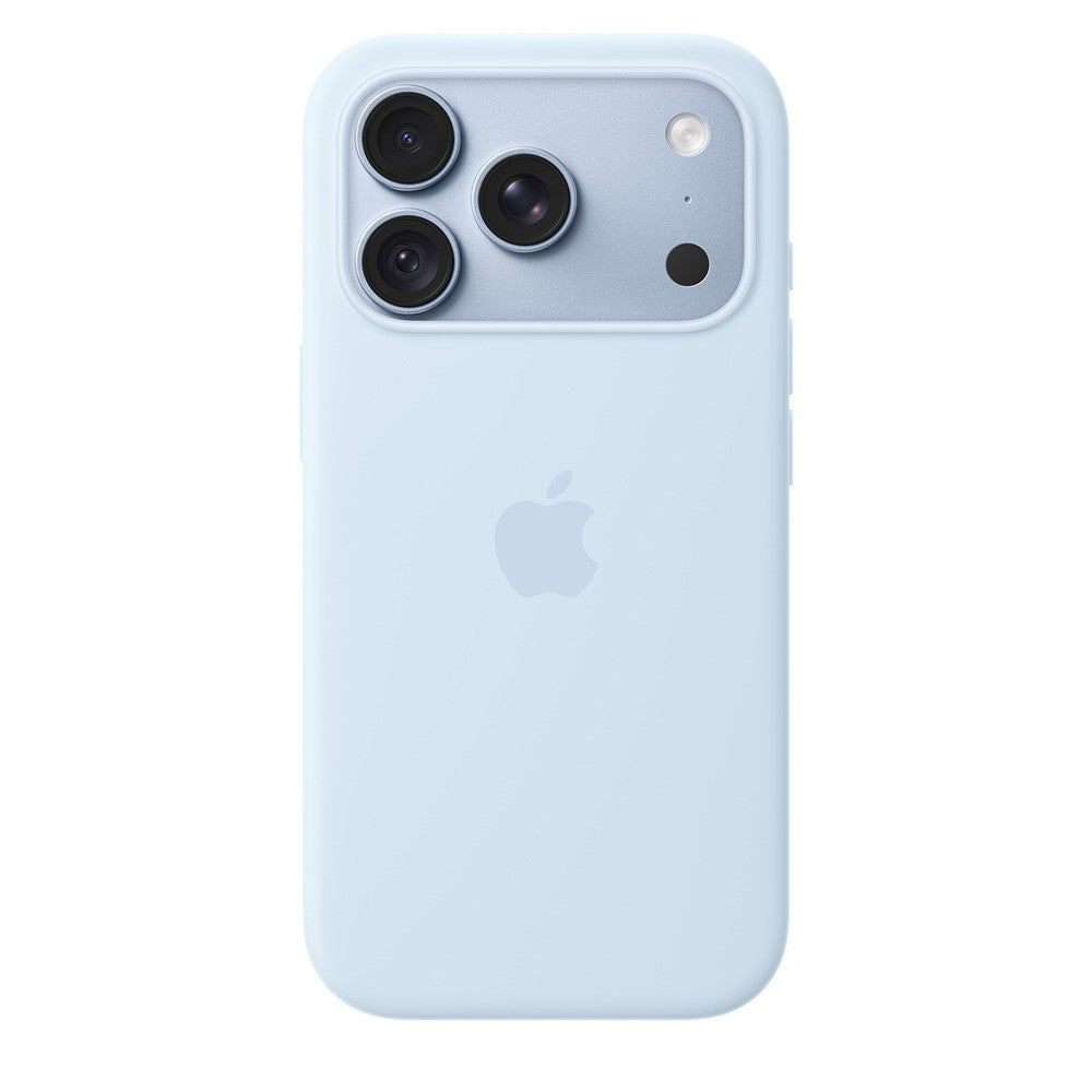 Apple Original iPhone 18 Pro Skal Silicone Case MagSafe Crisp Blue
