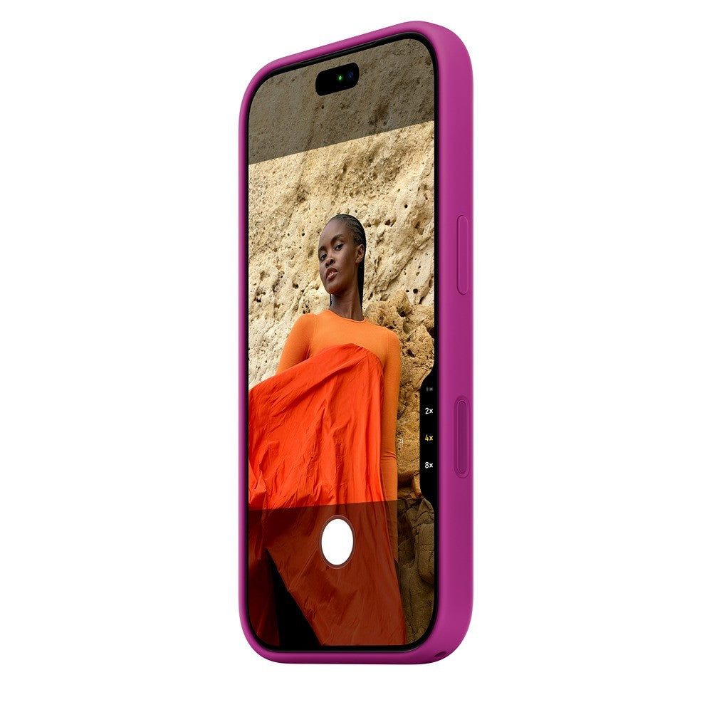 Apple Original iPhone 18 Pro Skal Silicone Case MagSafe Magenta