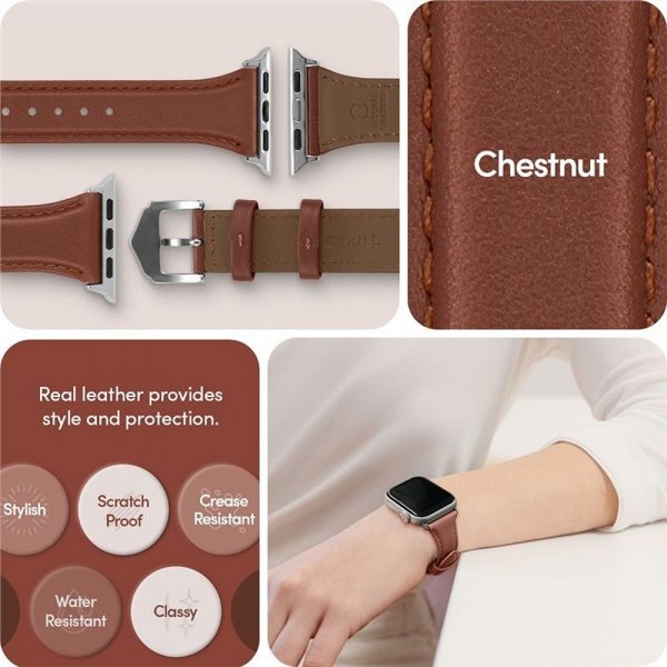 Spigen Apple Watch 38/40/41/42mm Armband Kajuk Chestnut