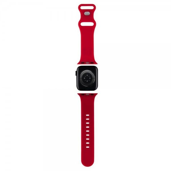 Hello Kitty Apple Watch 38/40/41/42mm Armband Liquid Silicone Röd