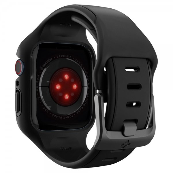 Spigen Apple Watch 41mm Skal med Armband Liquid Air Pro Svart