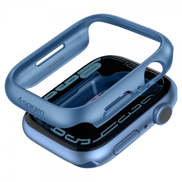 Spigen Apple Watch 41mm Skal Thin Fit Metallic Blue
