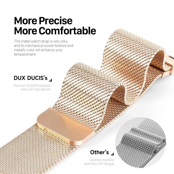 Dux Ducis Apple Watch 44/45/46mm/Apple Watch Ultra Armband Milanese Pro Series Guld