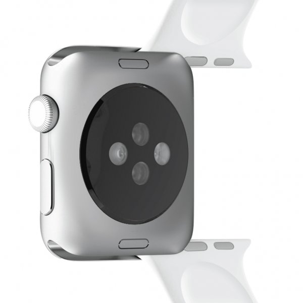 Puro Apple Watch 44/45/46mm/Apple Watch Ultra Armband ICON Silicone Band Vit