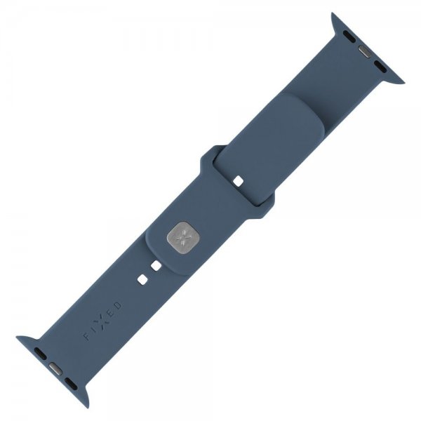 Fixed Apple Watch 44/45/46mm Armband Silicone Sporty Strap Ljusblå