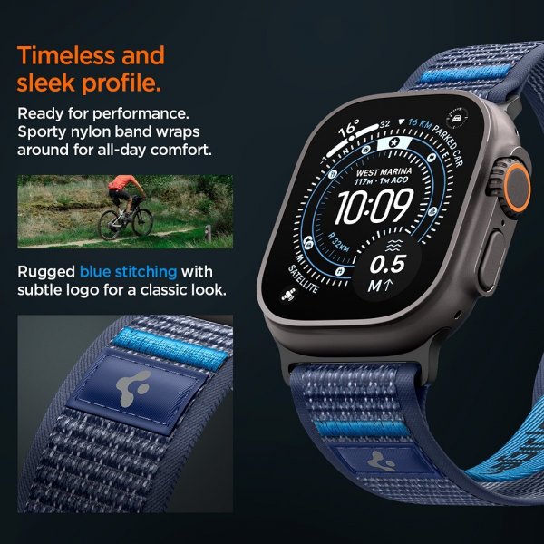Spigen Apple Watch 44/45/46mm/Ultra 49mm Armband Athlex Air 2 Active Navy
