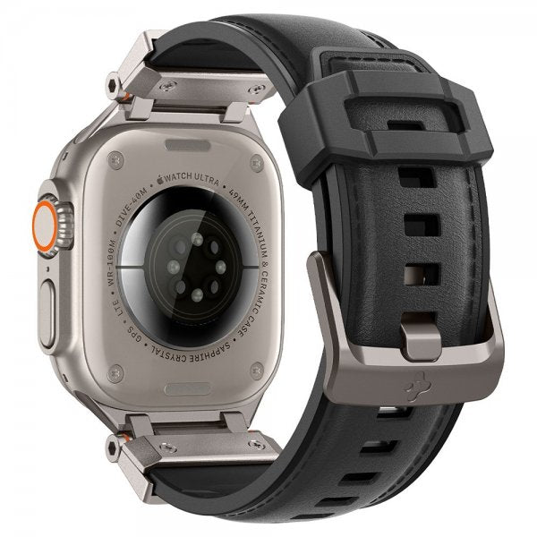 Spigen Apple Watch 44/45/46mm/Ultra 49mm Armband DuraPro Armor PU Svart