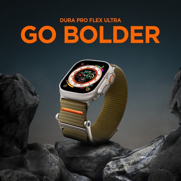 Spigen Apple Watch 44/45/46mm/Ultra 49mm Armband DuraPro Flex Khaki