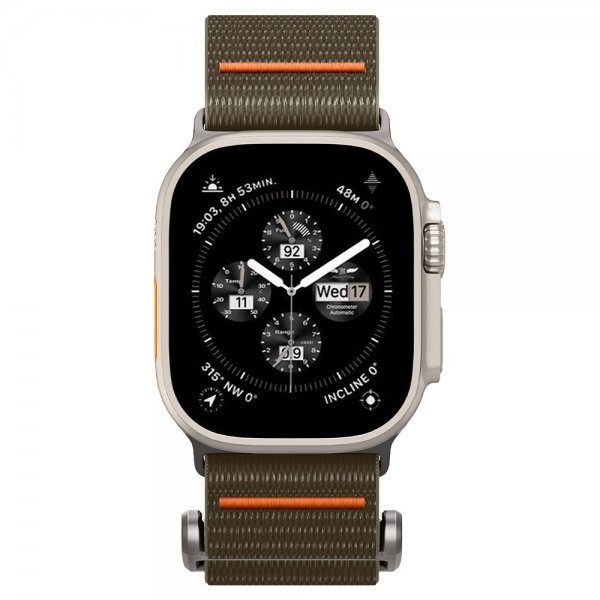 Spigen Apple Watch 44/45/46mm/Ultra 49mm Armband DuraPro Flex Khaki