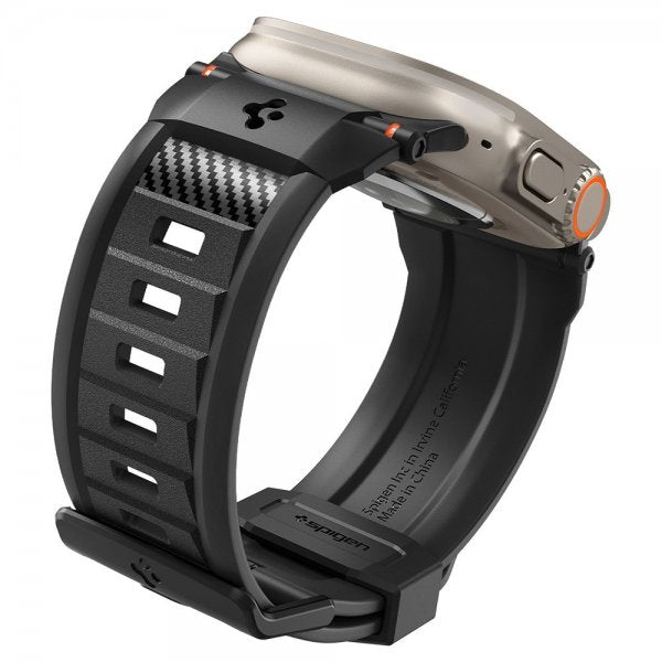 Spigen Apple Watch 44/45/46mm/Ultra 49mm Armband Rugged Ultra Matte Black