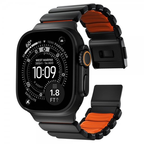 Nomad Apple Watch 44/45/46mm/Ultra 49mm Armband Stratos Band Svart