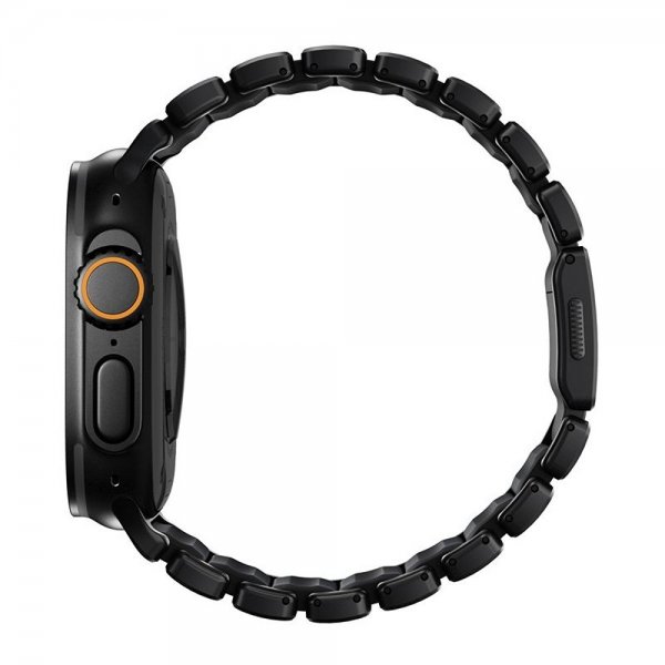 Nomad Apple Watch 44/45/46mm/Ultra 49mm Armband Stratos Band Svart Ultra Orange