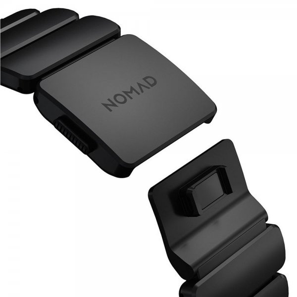 Nomad Apple Watch 44/45/46mm/Ultra 49mm Armband Stratos Band Svart Ultra Orange