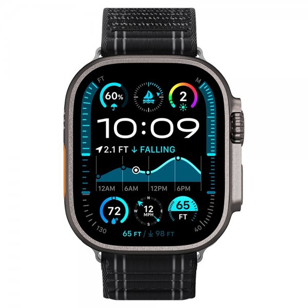 Spigen Apple Watch 44/45/46mm/Ultra 49mm Armband WBF0 Svart