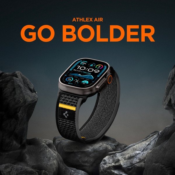 Spigen Apple Watch 44/45/46mm/Ultra 49mm Armband Athlex Air Active Black
